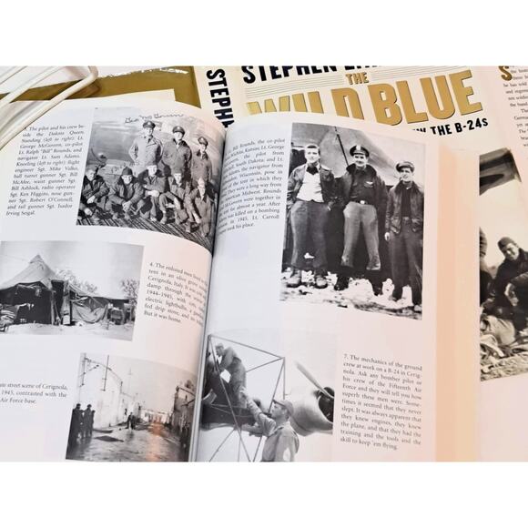 Wild Blue: The Men and Boys Who Flew B-24s by S. Ambrose (2001 1st Ed. HC in DJ) - Picture 9 of 13